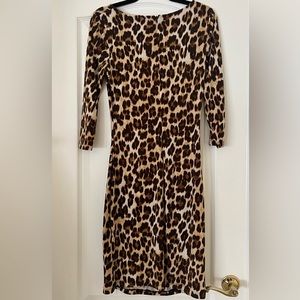 Leopard print Jennifer Lopez dress